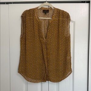 Fenn Wright Manson Mustard Geometric Blouse